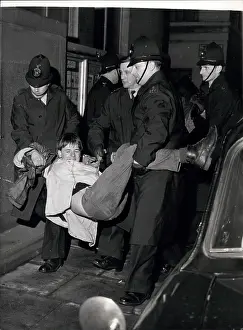 Aldermaston: Police manhandle CND demonstrator, Savile Row, London