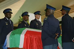 Reburial: Police members form a guard of honour at Johnstone