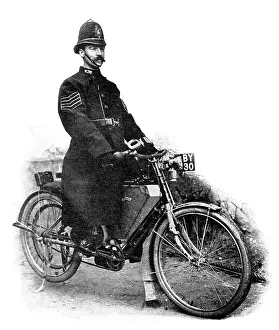 Police motorcyclist, 1904