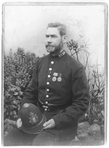 POLICE OFFICER & HELMET