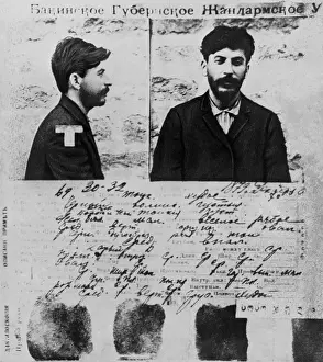 Lcgr1703: Police record of Joseph Stalin from the files of