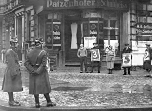 Ballot: Police secure polling stations, 1932