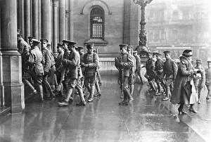 Courthouse: Police secure the trial of Erzberger against Helfferich, 192