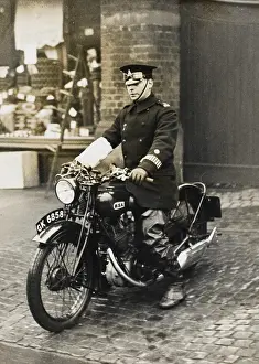 Patrolman: Policeman on BSA motorcycle, London