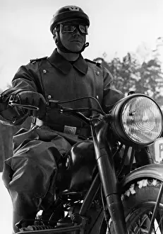 Polizei: Policeman on motorcycle, 1939