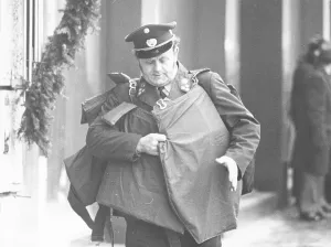Dilapidation: Policeman with protective vest