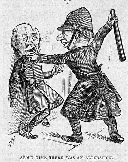Alteration: Policeman using a truncheon