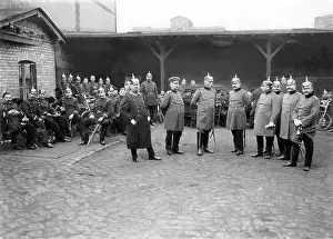 Hundreds: Policemen in Moabit, 1910