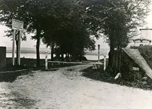 Signpost: Polish barrier at Marienwerder, 1927