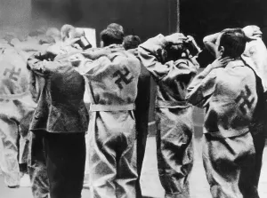 Collaborators: Polish collaborators surrender during the Warsaw Uprising, 1