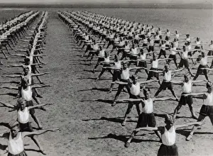Exercising: Polish Scouts exercising