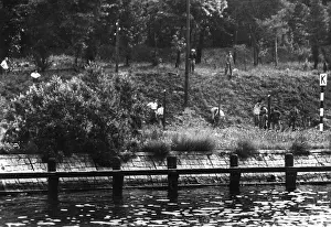 Gdansk: Polish workers place obstacles on the Westerplatte, 1939