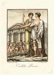 L. Labrousse: A political candidate bribing a crowd in ancient Rome