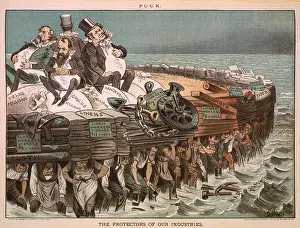 Protectors: Political carton, THE PROTECTORS OF OUR ?