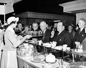 Dignitaries: Politicians and dignitaries enjoying the samples at a food e