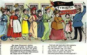 Suffragists: politics, demonstrations, Germany, women's movement