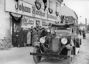 Ballot: Polling station in Spitz an der Donau, 1938