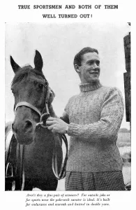 Homemade: Polo neck sweater, circa 1941