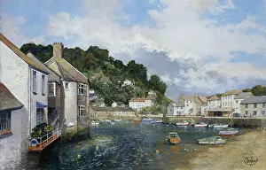 Polperro: Polperro, Cornwall – Harbour Scene