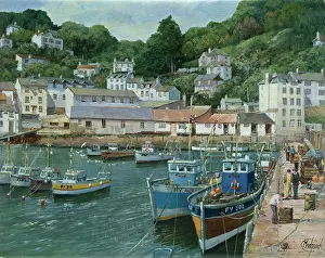 Harbourside: Polperro – fishing village in Cornwall