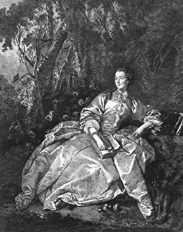 1764: POMPADOUR READING