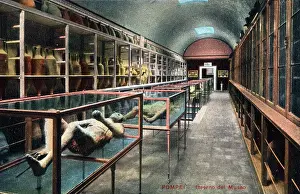 Amphorae: Pompeii, Italy - the inside of the Museum