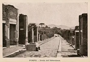 Pavements: Pompeii - Italy - Strada dell'Abbondanza