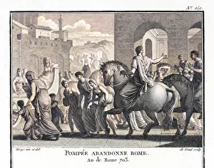 Pompeius Flees Rome