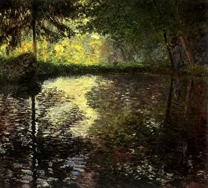 Ponds: The Pond at Montgeron, by Monet