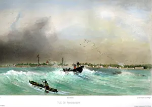 Sabatier: Pondichery From The Sea, India