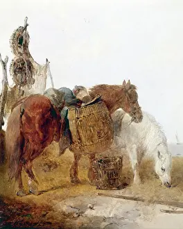 Smythe: Ponies on the beach with lobster pots