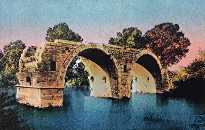 Montpellier: Pont Ambroix postcard, Ambrussum, Occitanie, France