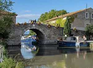 Pont: Pont Saint-Marcel, Canal du Midi, Le Somail, Aude, France