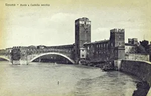 Adige: Ponte e Castello Vecchio - Verona, Italy
