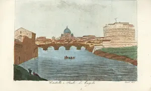 Colonne: The Ponte Sant'Angelo and Castel Sant'Angelo, Rome