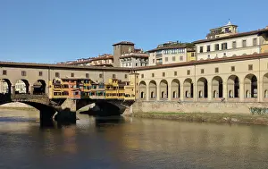 1345: Ponte Vecchio and Vasari Corridor, Florence, Tuscany, Italy