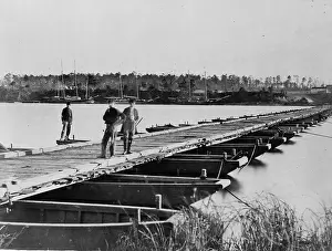 Appomattox: Pontoon across Appomattox creek