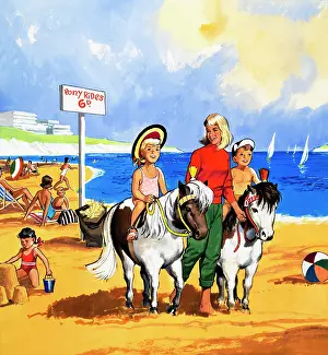 Beachball: Pony Rides at the Beach