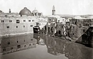 Hezekiah: Pool of Hezekiah, Jerusalem, circa 1880s