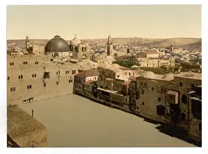 Hezekiah: The Pool of Hezekiah, Jerusalem, Holy Land