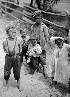 Disrupted: Poor children with disrupted clothes