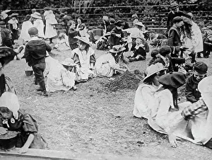 Sandpit: The Poor Childrens Sandpit in Regent's Park in 1908