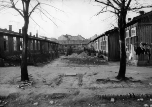 Slum: Poor district in Vienna, 1938