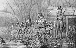 Woodcutting: POOR MISSISSIPPI FAMILY