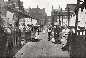 Poor street in London's East End