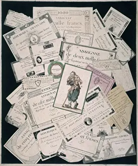 Assignats: Poor Wretch On Assignats Background