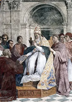 Acknowledging: Pope Gregory IX, fresco by Raphael