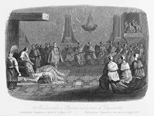 Cardinals: Pope Gregory receiving an embassy from Japan