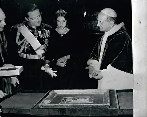 64th: Pope with King Constantine and Queen Anne-Marie