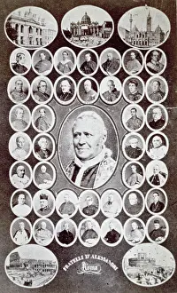 Photomontage: Pope Pius IX